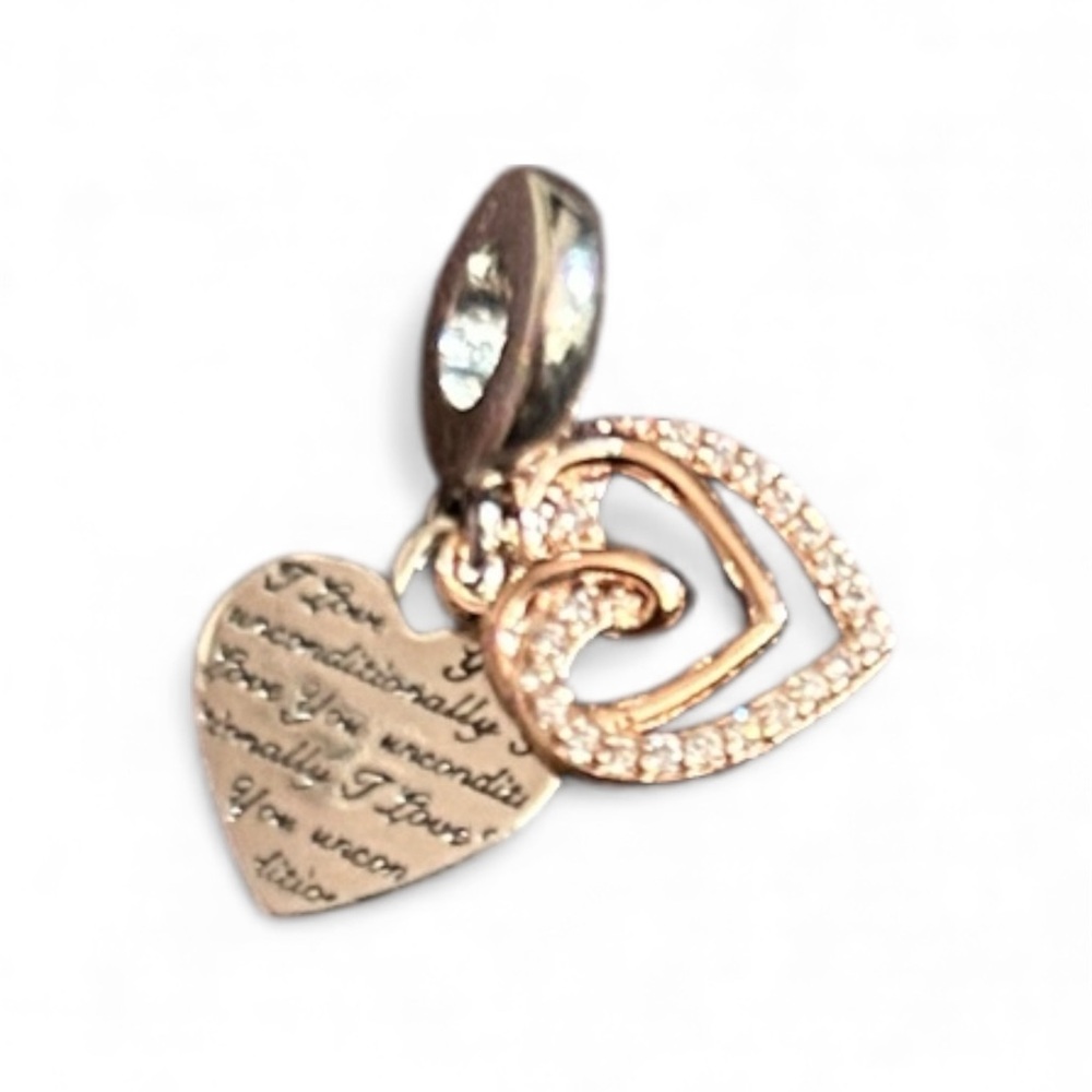 Pandora Two-Tone Heart Charm